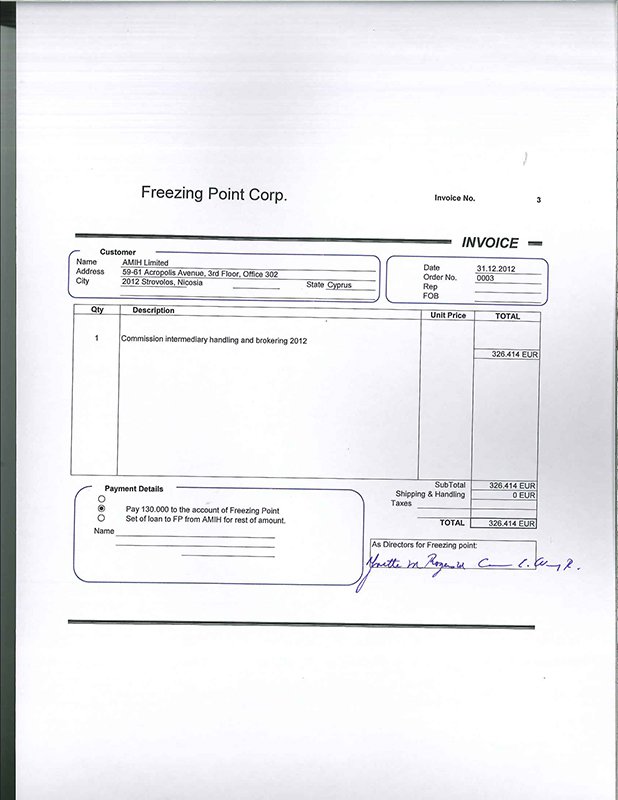Freezing Point Corp reikningur
