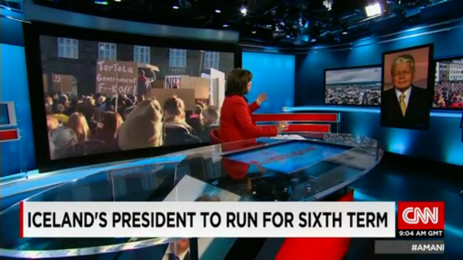 Ólafur Ragnar í viðtali á CNN